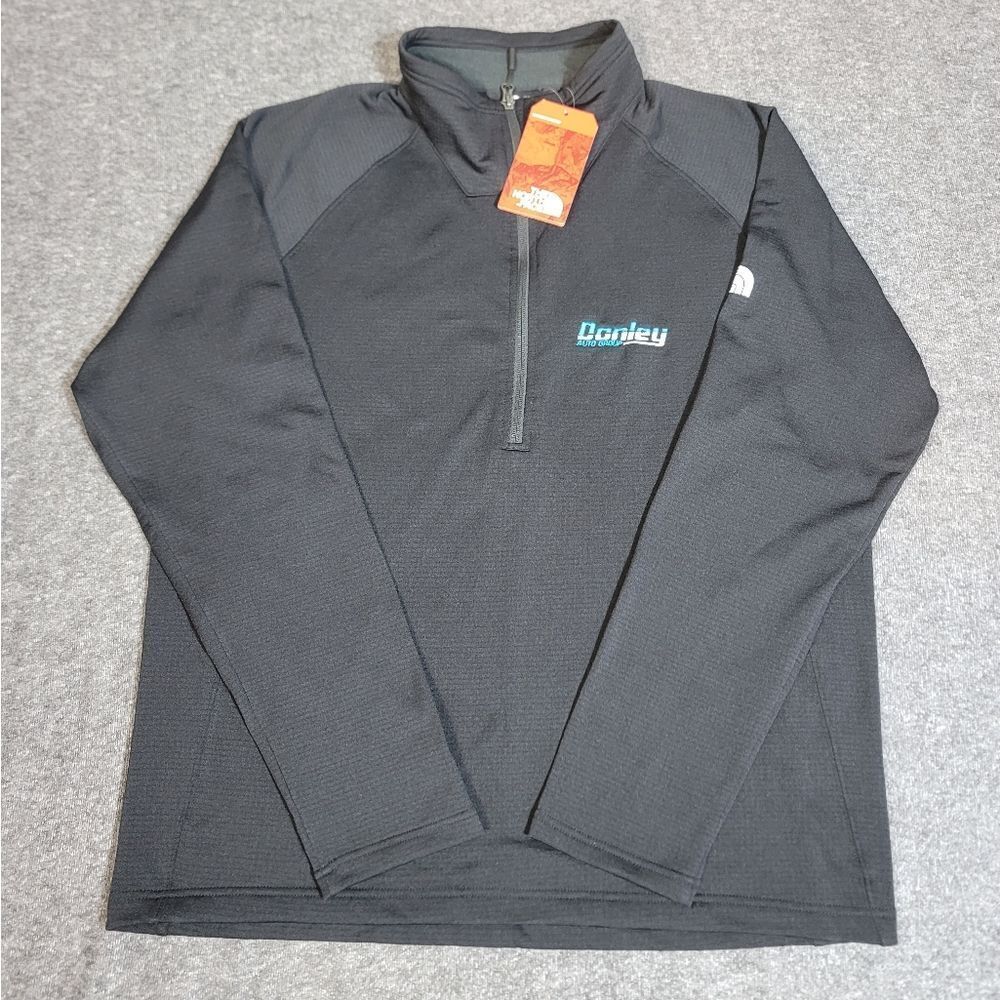 The North Face TNF Mountain Peaks 1/4 Zip Fleece Pullover Men’s XL Black NWT
